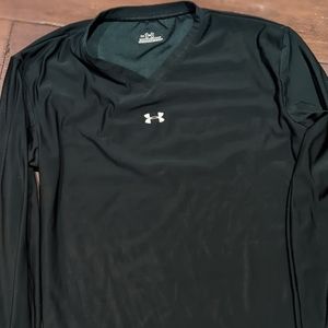 Medium Women's Under Armour long-sleeve black spandex base layer